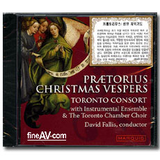  ܼƮ â / 丮콺-ź ⵵ ; TORONTO CONSORT WITH INSTRUMENTAL ENSEMBLE & THE TORONTO CHAMBER CHOIR / PRAETORIUS-CHRISTMAS VESPERS