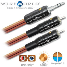 WireWorld(와이어월드) Y Type 인터커넥터 (3.5mm - 2RCA) 케이블 NANO Eclipse